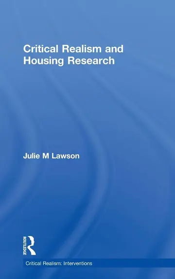 Cover of Critical Realism and Housing Research