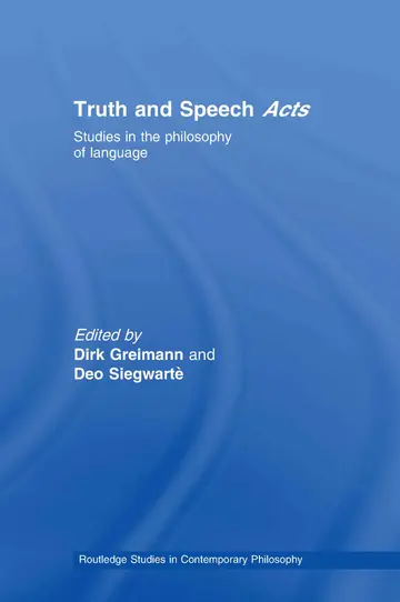 Cover of Truth and Speech Acts