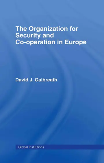 Cover of The Organization for Security and Co-operation in Europe