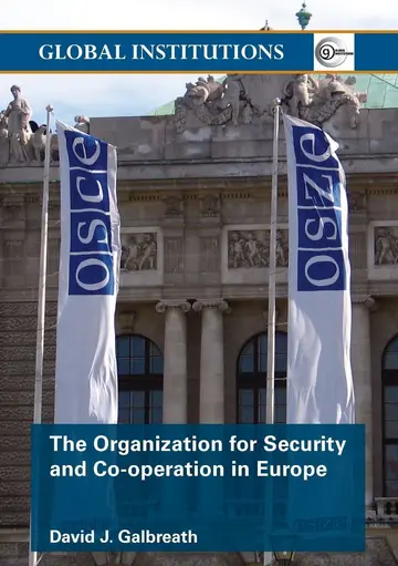 Cover of The Organization for Security and Co-operation in Europe