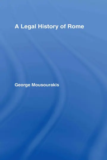 Cover of A Legal History of Rome