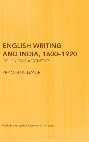 Cover of English Writing and India, 1600–1920