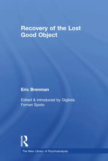 Cover of Recovery of the Lost Good Object
