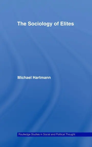 Cover of The Sociology of Elites