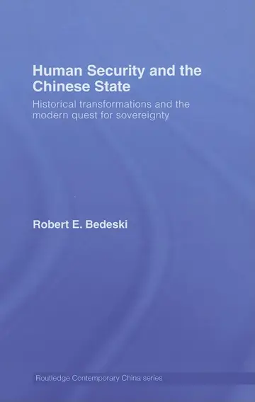 Cover of Human Security and the Chinese State
