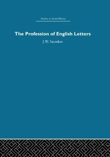 Cover of The Profession of English Letters