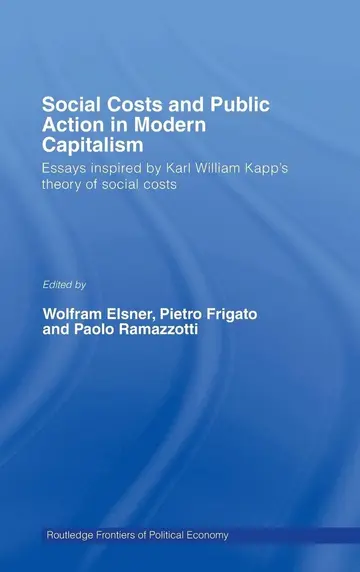 Cover of Social Costs and Public Action in Modern Capitalism