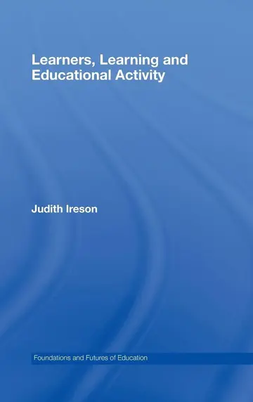 Cover of Learners, Learning and Educational Activity