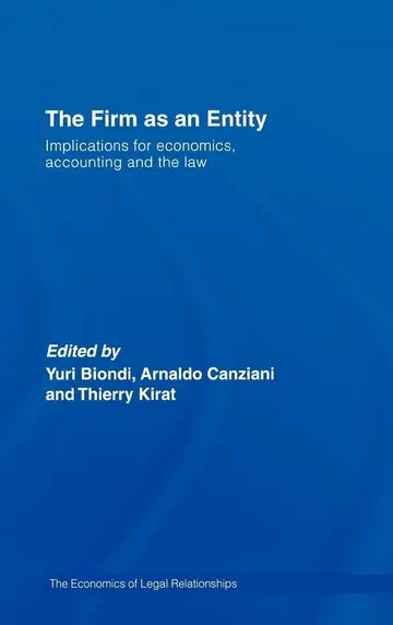 Cover of The Firm as an Entity