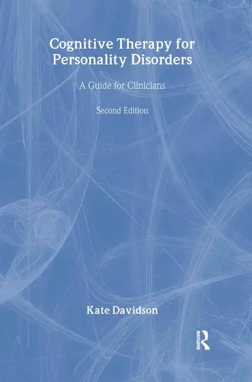 Cover of Cognitive Therapy for Personality Disorders
