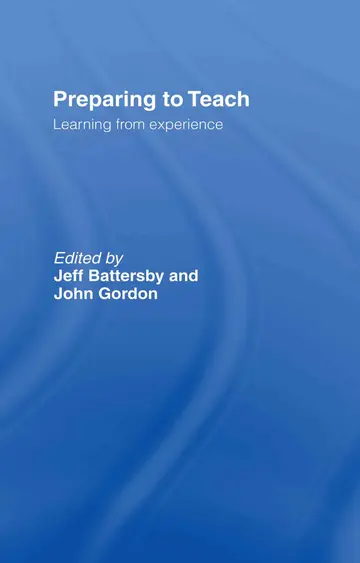 Cover of Preparing to Teach