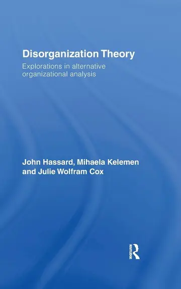 Cover of Disorganization Theory