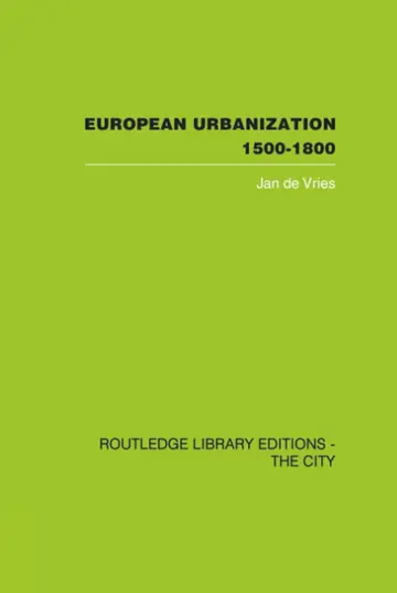 Cover of European Urbanization 1500-1800