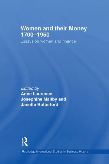 Cover of Women and Their MOney 1700-1950