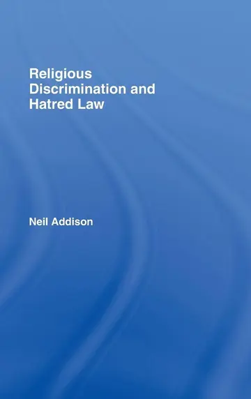 Cover of Religious Discrimination and Hatred Law
