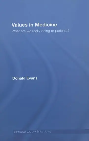 Cover of Values in Medicine