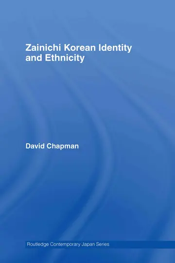 Cover of Zainichi Korean Identity and Ethnicity