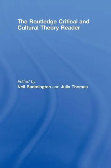 Cover of The Routledge Critical and Cultural Theory Reader