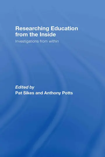 Cover of Researching Education from the Inside