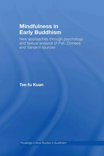 Cover of Mindfulness in Early Buddhism