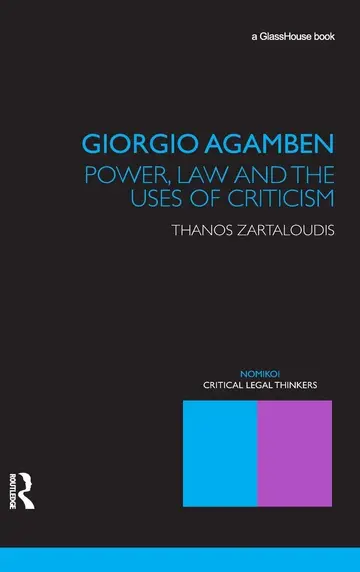 Cover of Giorgio Agamben