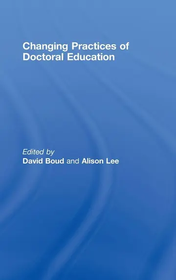 Cover of Changing Practices of Doctoral Education