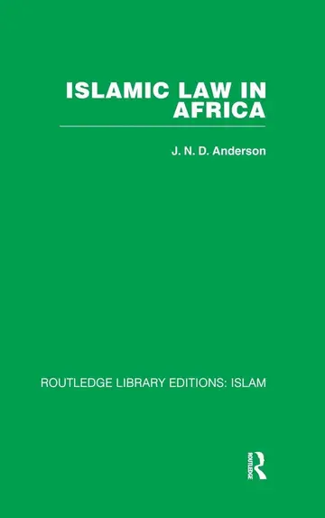 Cover of Islamic Law in Africa