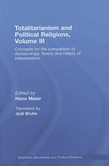 Cover of Totalitarianism and Political Religions