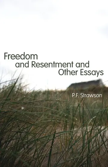 Cover of Freedom and Resentment and Other Essays