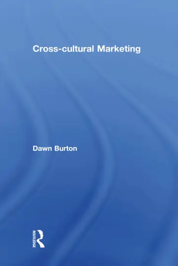 Cover of Cross-Cultural Marketing