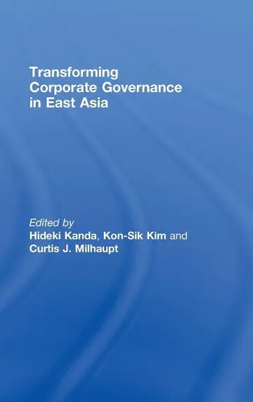 Cover of Transforming Corporate Governance in East Asia