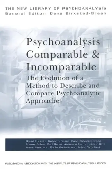 Cover of Psychoanalysis Comparable and Incomparable