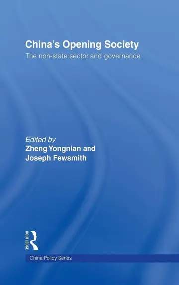 Cover of China's Opening Society