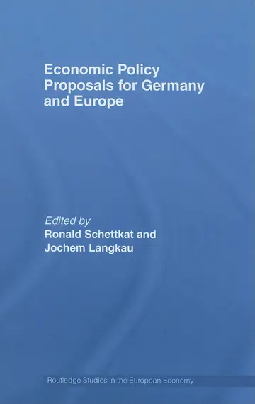 Cover of Economic Policy Proposals for Germany and Europe