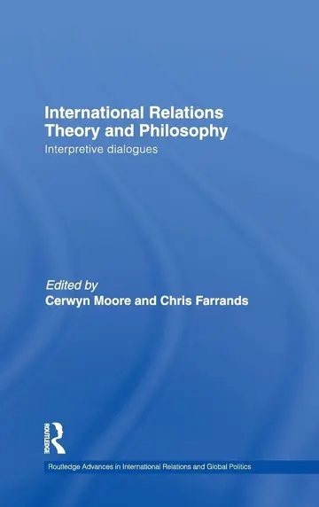 Cover of International Relations Theory and Philosophy