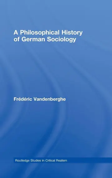 Cover of A Philosophical History of German Sociology