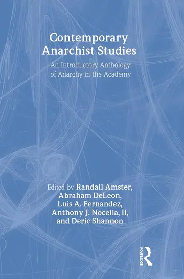 Cover of Contemporary Anarchist Studies