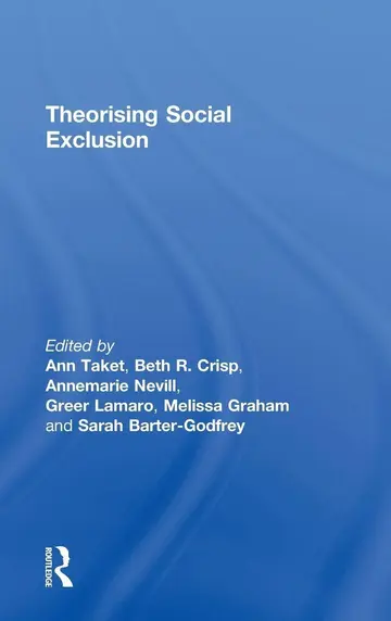 Cover of Theorising Social Exclusion