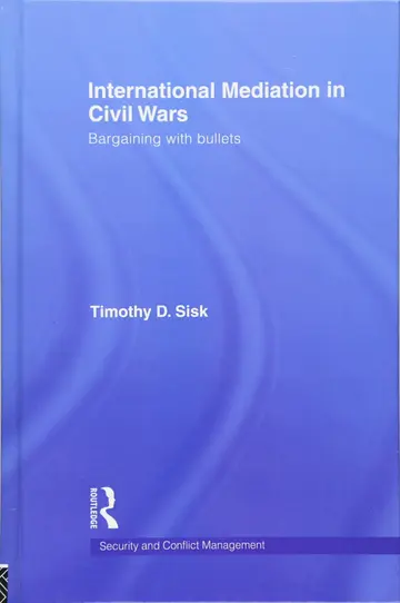 Cover of International Mediation in Civil Wars