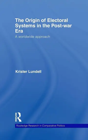 Cover of The Origin of Electoral Systems in the Post-War Era
