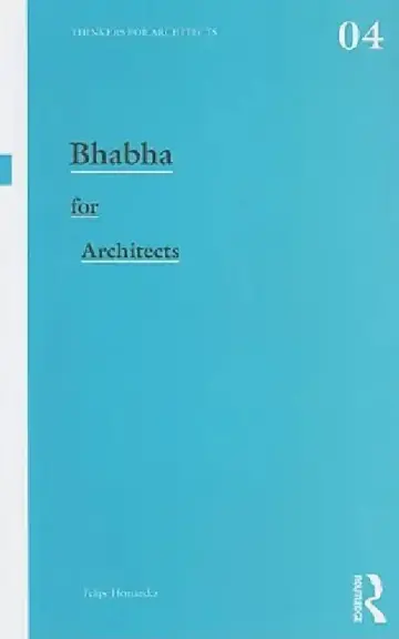 Cover of Bhabha for Architects