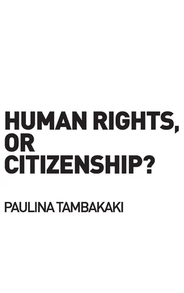 Cover of Human Rights or Citizenship?