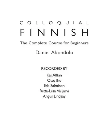 Cover of Colloquial Finnish