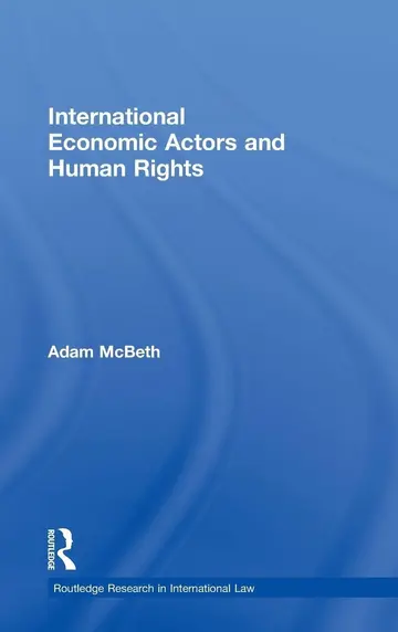 Cover of International Economic Actors and Human Rights