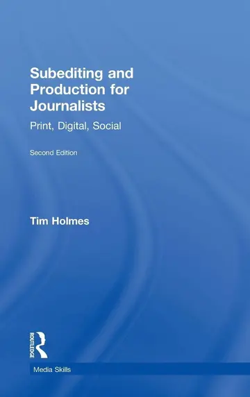 Cover of Subediting and Production for Journalists