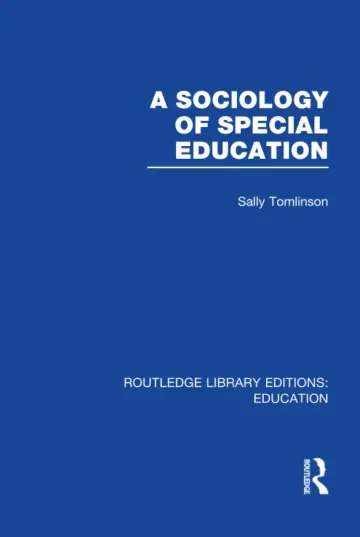 Cover of A Sociology of Special Education