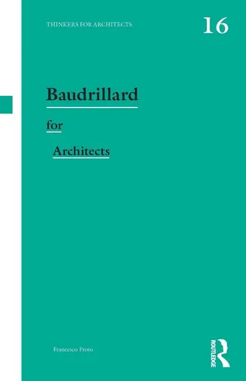 Cover of Baudrillard for Architects
