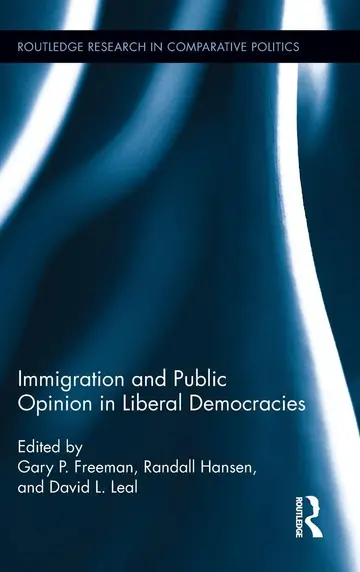 Cover of Immigration and Public Opinion in Liberal Democracies