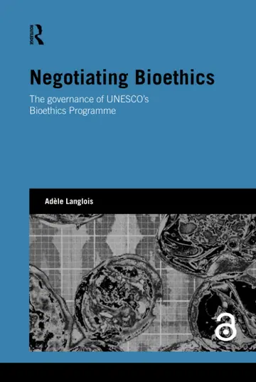 Cover of Negotiating Bioethics