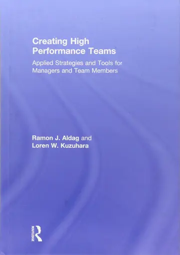 Cover of Creating High Performance Teams